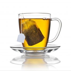 Tea contains caffeine