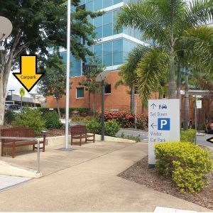 Hospital Parking Entrance